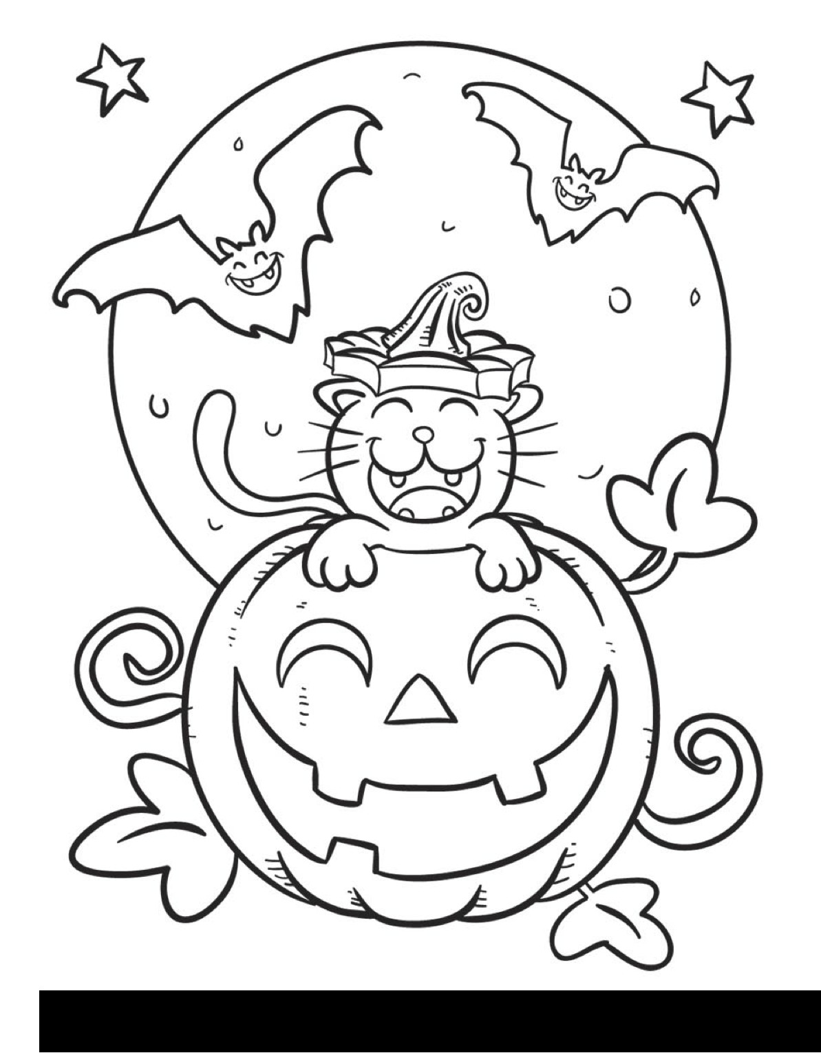 Cute Halloween Coloring Pages For Kids
 Cantinho do Primeiro Ciclo Desenhos de Halloween para pintar