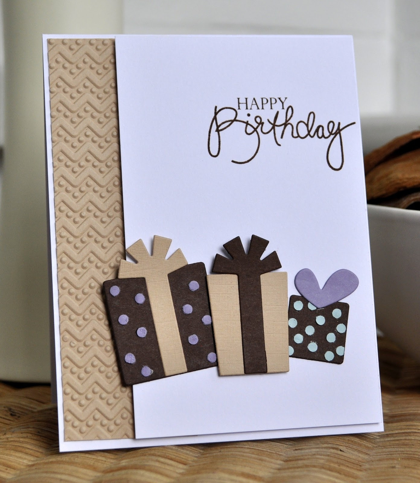 Cute Homemade Birthday Cards
 Inky Fingers Papertrey Ink Uni birthday card