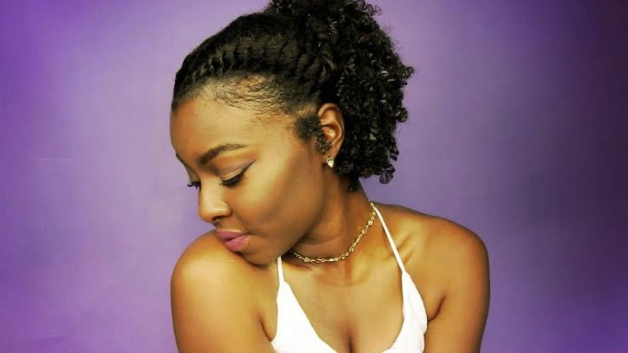 Cute Short Hairstyles For Natural Hair
 Simple CUTE hairstyle for short thick Natural Hair