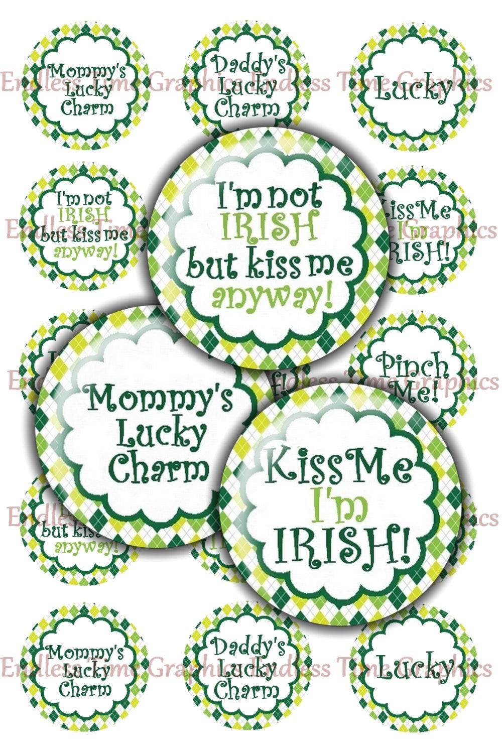 Cute St Patrick Day Quotes
 St Patricks Day Digital Bottle Cap Cute Sayings