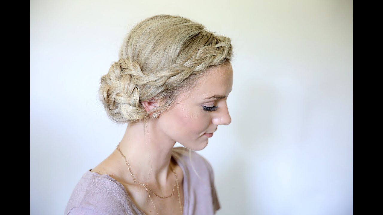 Cute Updo Hairstyles For Homecoming
 Easy Braided Side Bun Home ing Hairstyles