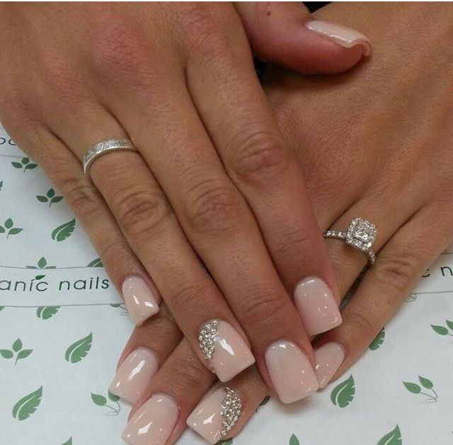 Cute Wedding Nails
 Cute nails for bride Wedding