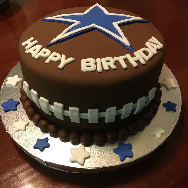 Dallas Cowboy Birthday Cake
 Dallas Cowboys Cake Cakes cupcakes in 2019