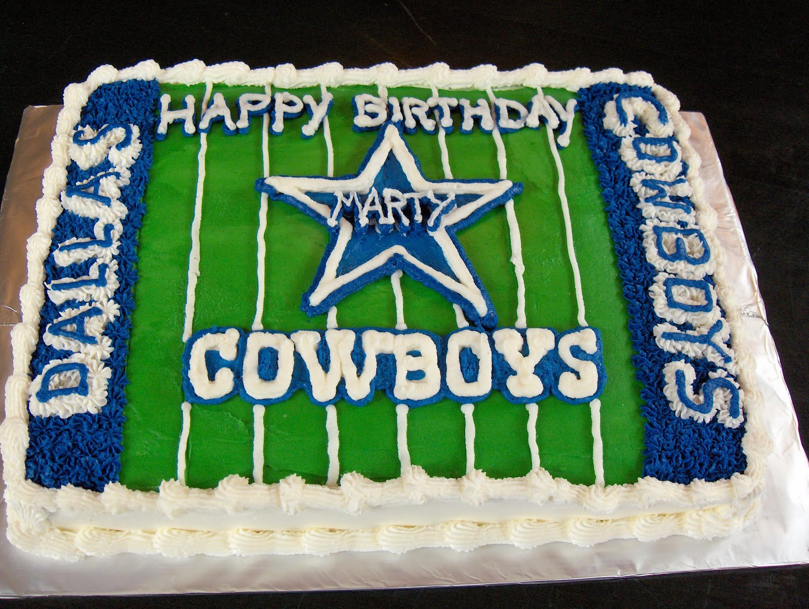 Dallas Cowboy Birthday Cake
 Cat s Cake Creations Dallas Cowboys Birthday Cake