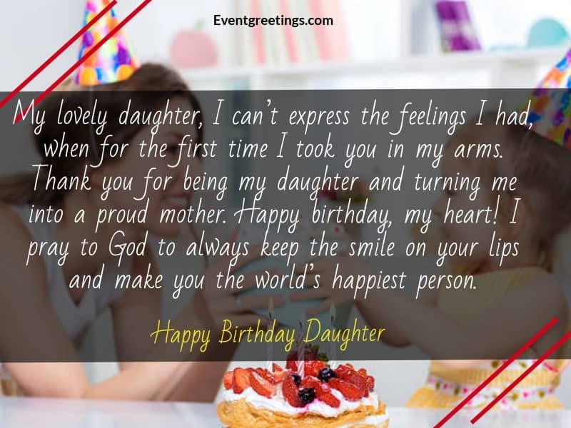 Daughter Birthday Wishes From Mother
 50 Wonderful Birthday Wishes For Daughter From Mom