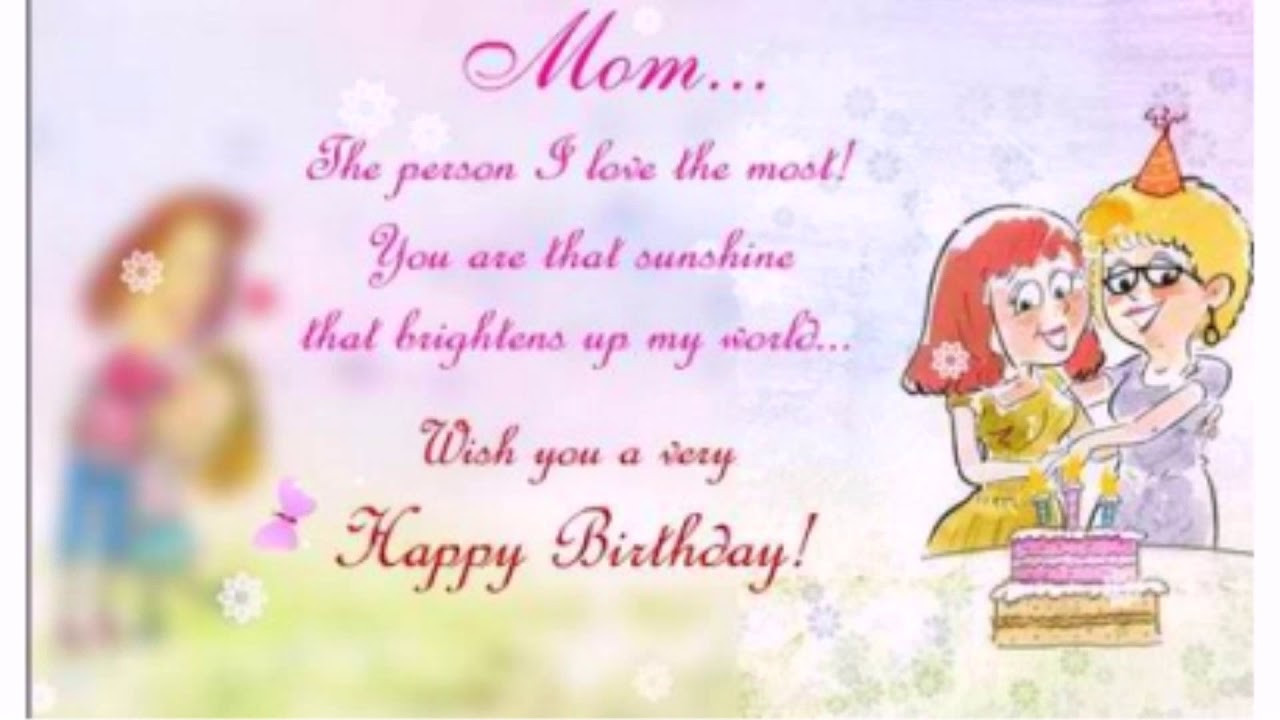 Daughter Birthday Wishes From Mother
 Beautiful Happy Birthday Mom from Daughter Wishes