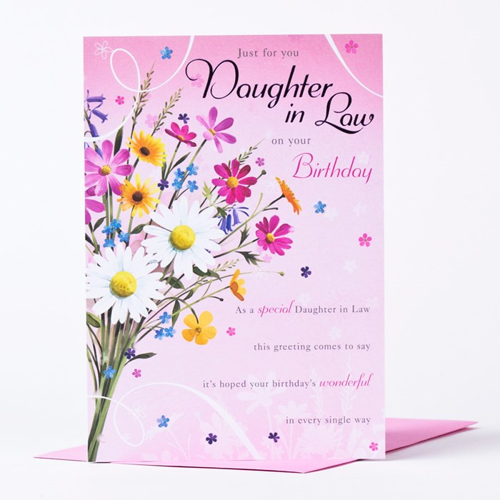 Daughter In Law Birthday Wishes
 Birthday Card Just For You Daughter In Law