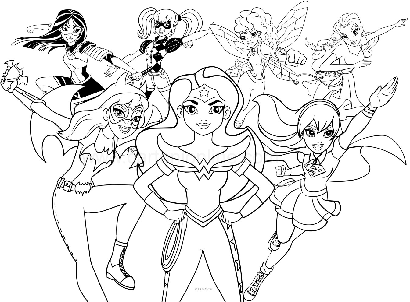 Dc Superhero Girls Coloring Pages
 DC Superhero Girls coloring page