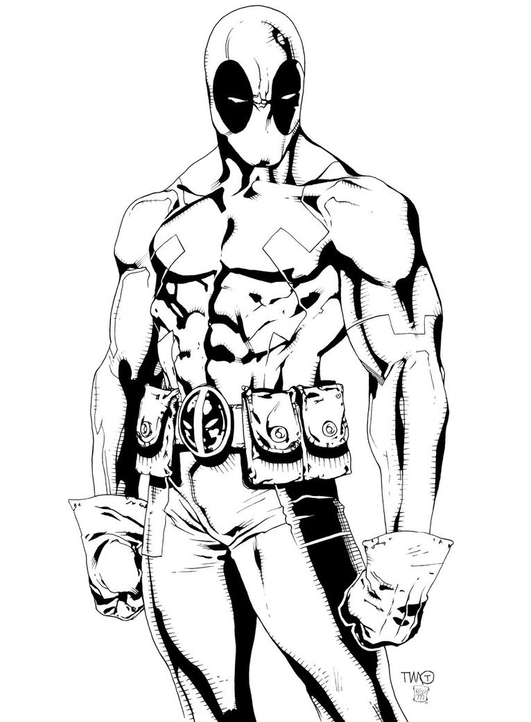 Deadpool Coloring Pages For Kids
 Free Printable Deadpool Coloring Pages For Kids
