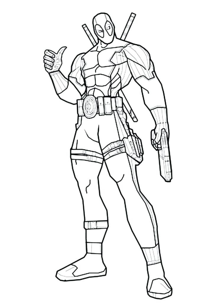 Deadpool Coloring Pages For Kids
 Chibi Deadpool Drawing at GetDrawings