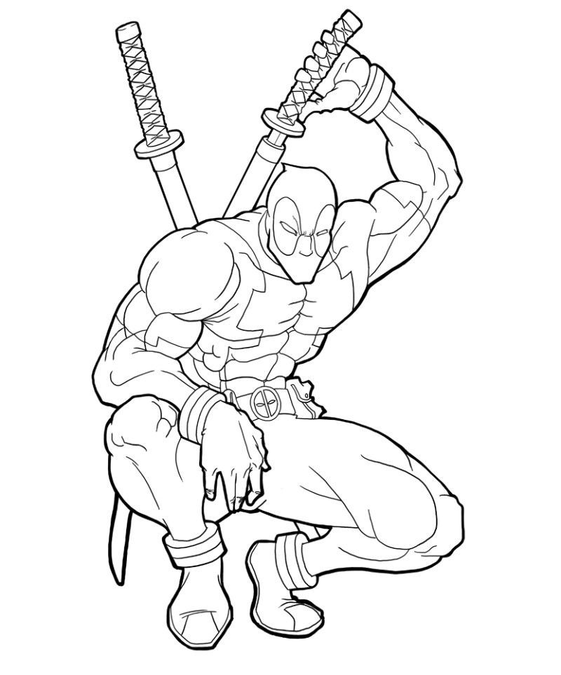 Deadpool Coloring Pages For Kids
 Deadpool Coloring Pages Printable Coloring Pages Kids
