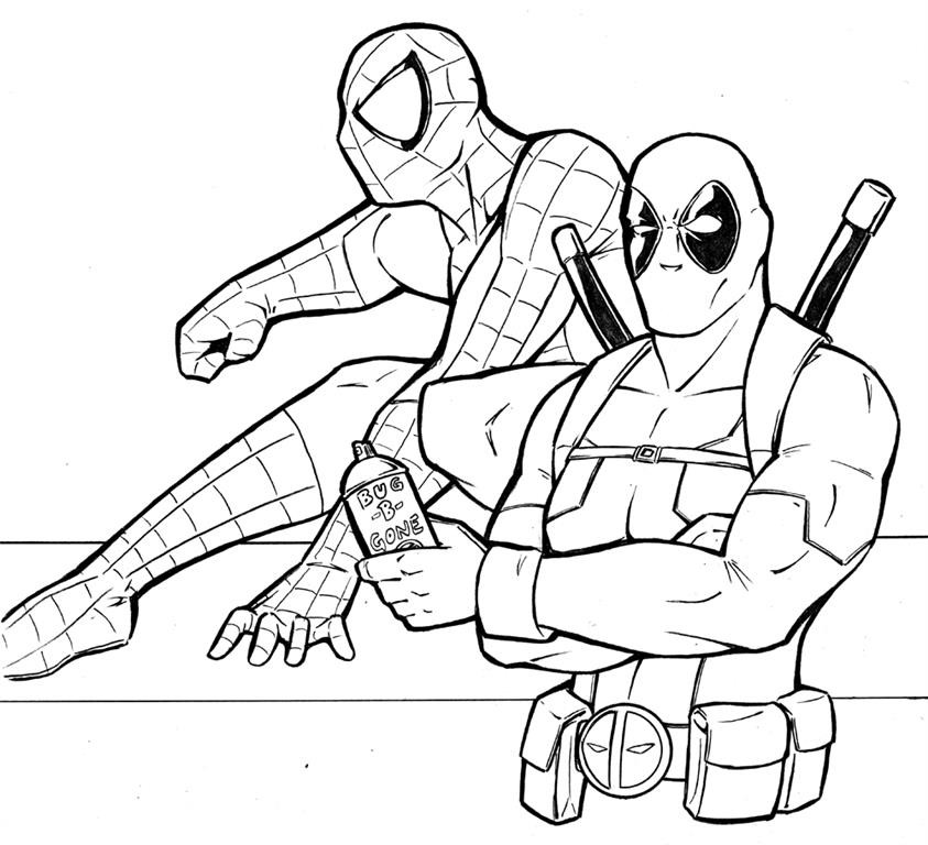 Deadpool Coloring Pages For Kids
 Coloring pages for kids free images Deadpool free