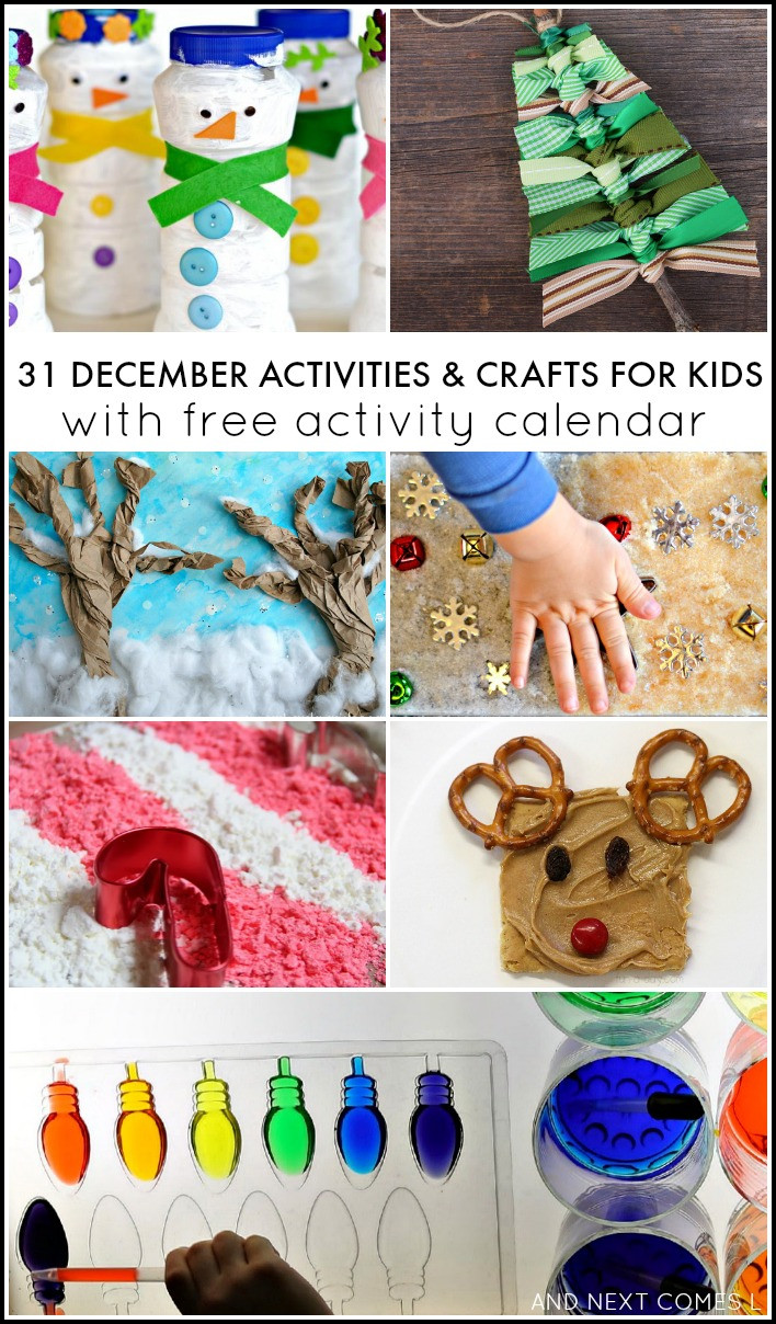December Craft For Kids
 31 December Activities for Kids Free Activity Calendar