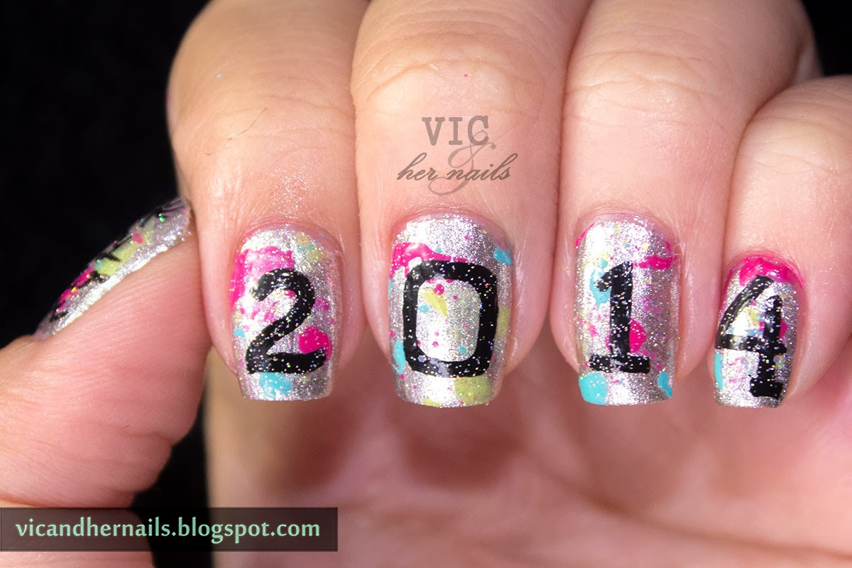 December Nail Art
 Vic and Her Nails December N A I L Theme 5 New Year