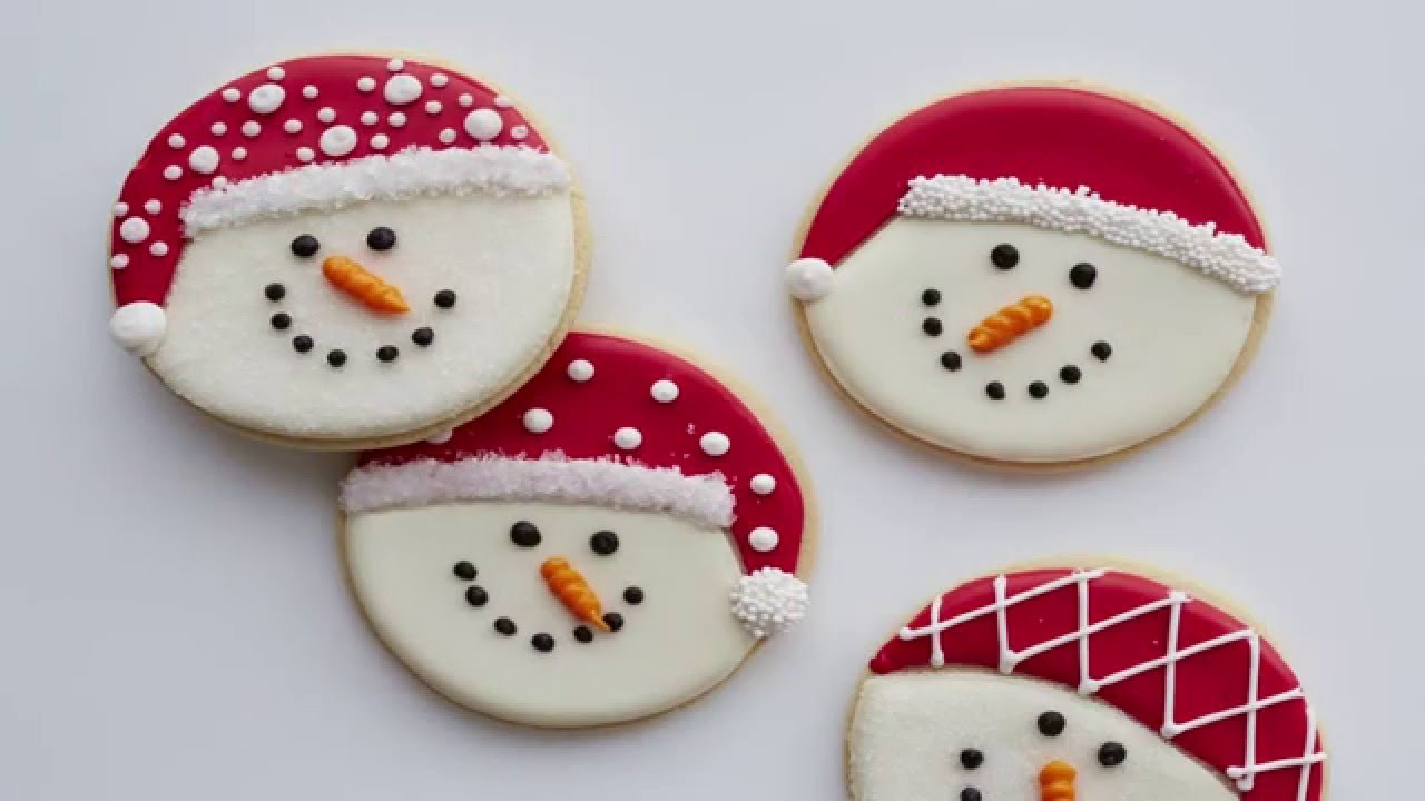 Decorate Christmas Cookies
 How to Decorate Snowman Cookies