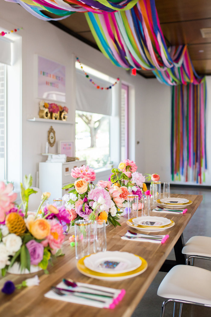 Decoration Ideas For Birthday Party
 Kara s Party Ideas Lisa Frank Inspired Rainbow Party