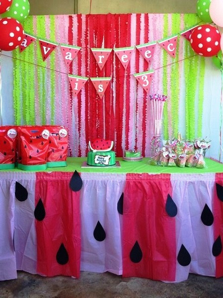Decoration Ideas For Birthday Party
 Watermelon Birthday Party ideas for your Little Girl s