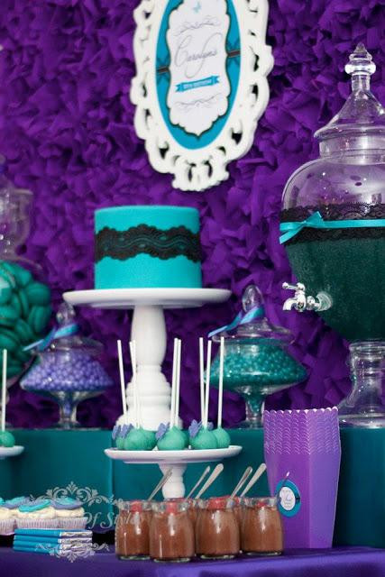 Decoration Ideas Purple Birthday Party
 Purple and Teal 30th Birthday by A Touch of Style Events