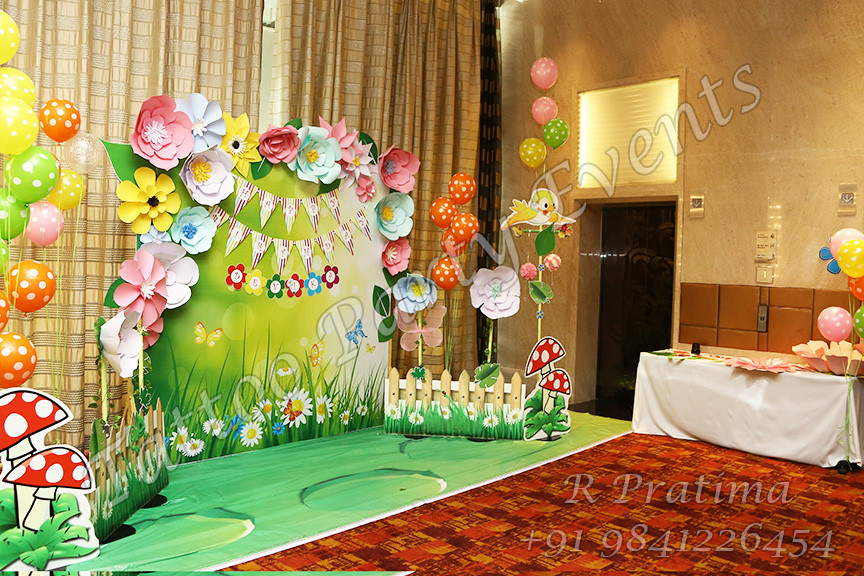 Decorations For Birthday
 tattooparty Floral Garden Theme party