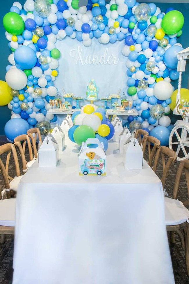 Decorations For Birthday
 Boys Ice Cream Themed Birthday Party Pretty My Party