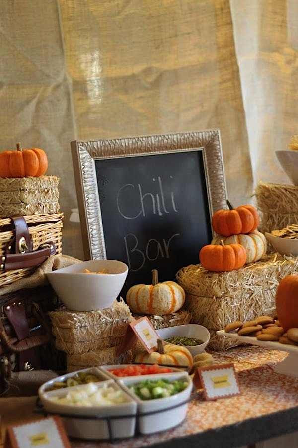 Decorations For Birthday
 Picture a cozy fall wedding salad bar decorated with