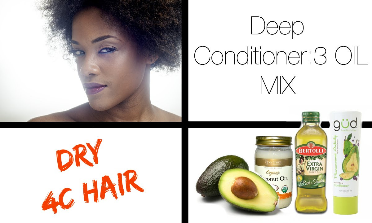 Deep Conditioner For Natural Hair DIY
 Winter DIY Deep Conditioner 4C Natural Hair 3 OIL MIX