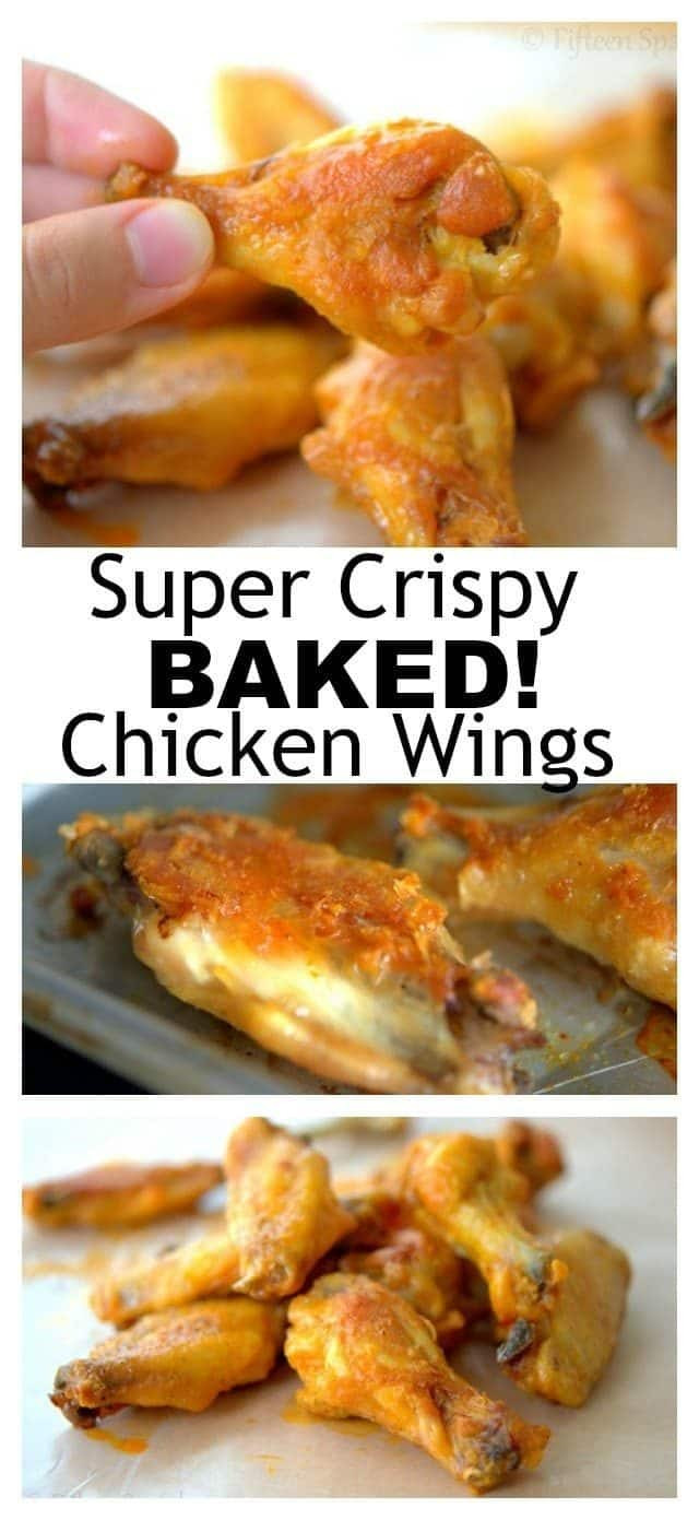Deep Fried Chicken Wings Calories
 Crispy Baked Chicken Wings – Fifteen Spatulas