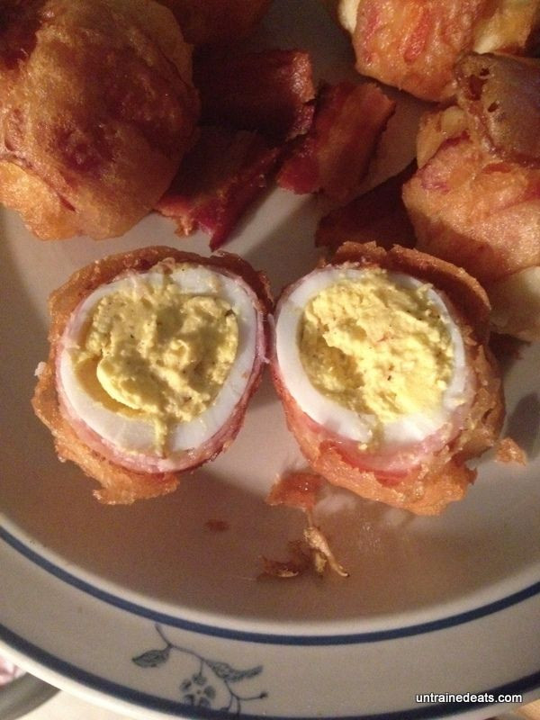 Deep Fried Deviled Eggs With Bacon
 Pin by Spider Knudsen on Food Om Nomz Sides and Nibbles
