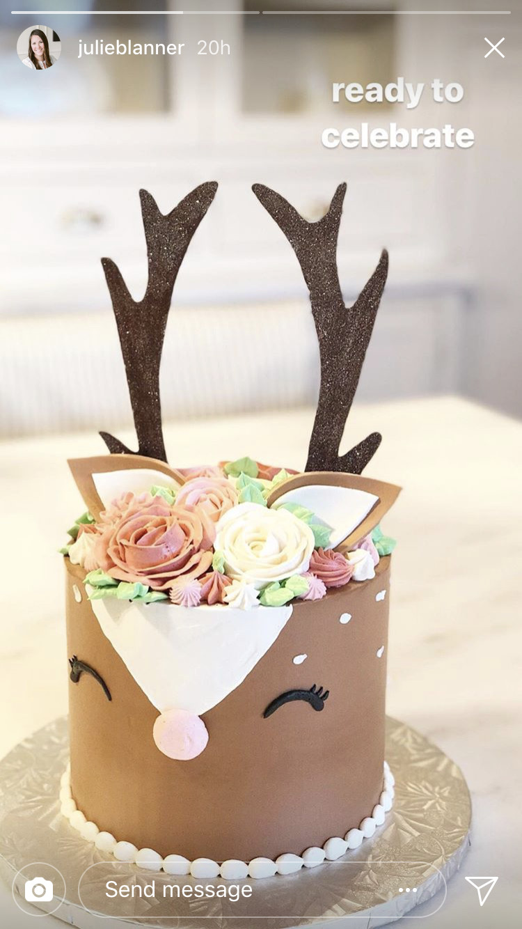 Deer Birthday Cake
 Deer cake in 2019