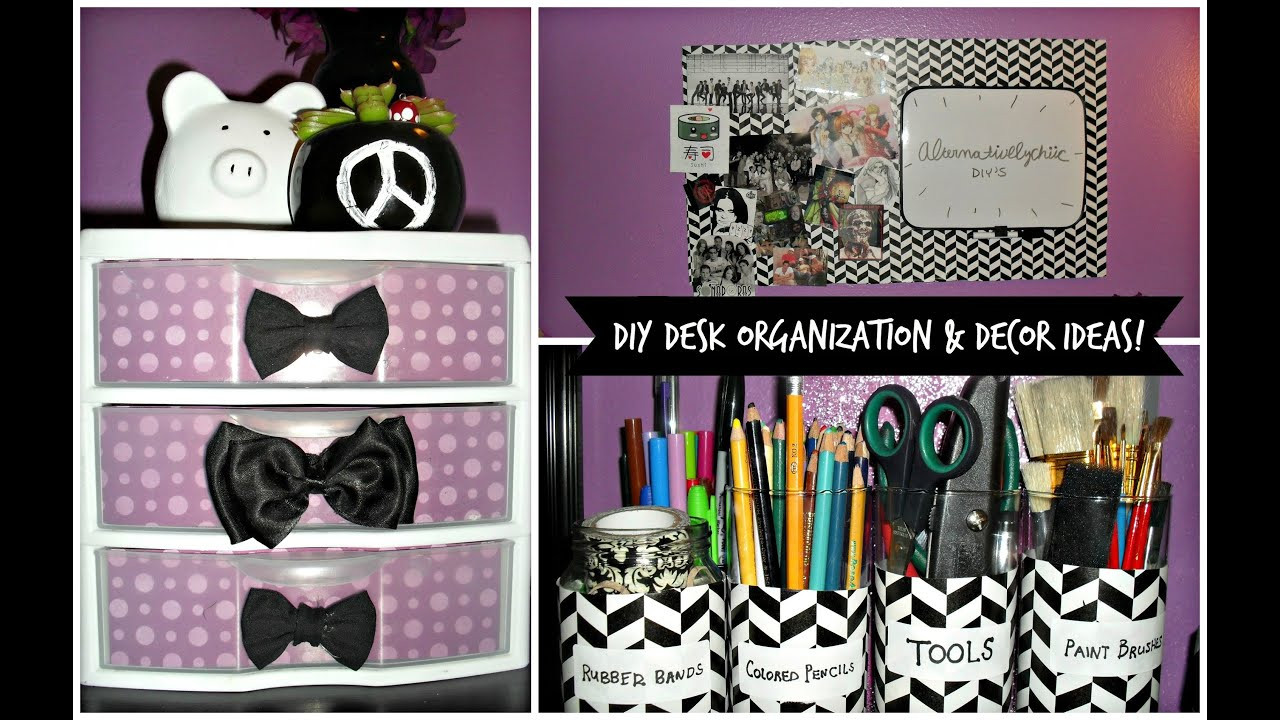 Desk Organization Ideas DIY
 DIY Desk Organization & Decor Ideas