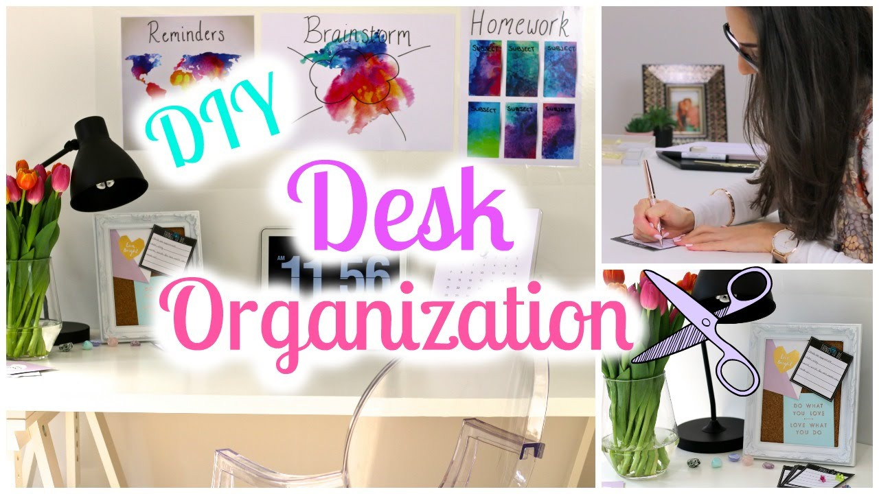 Desk Organization Ideas DIY
 DIY Desk Decor and Organization Ideas