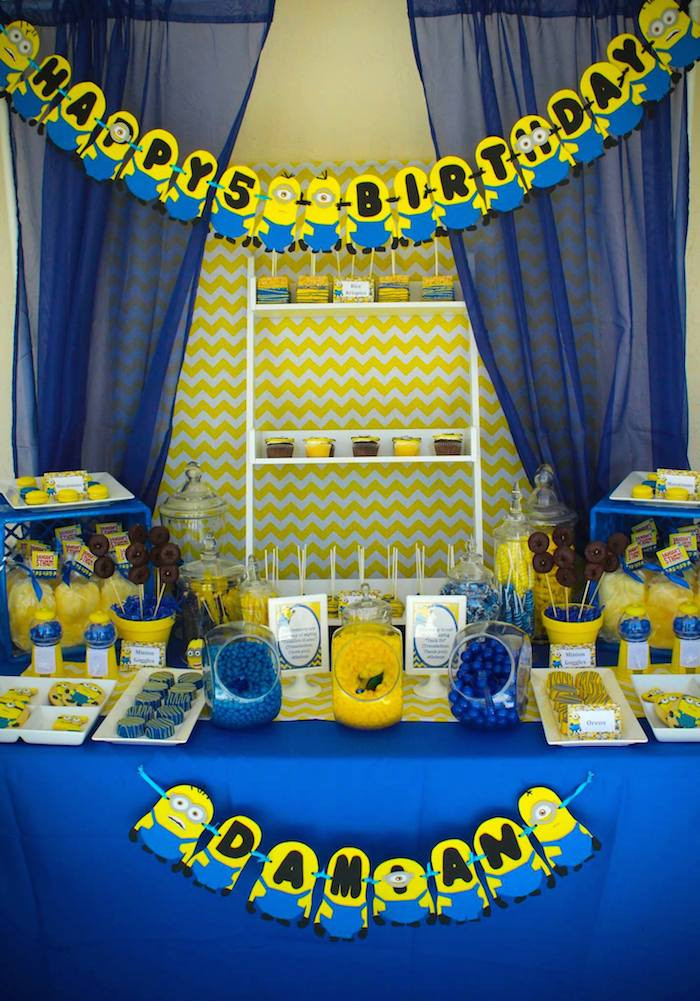 Despicable Me Birthday Decorations
 Kara s Party Ideas Despicable Me Minion Themed Birthday
