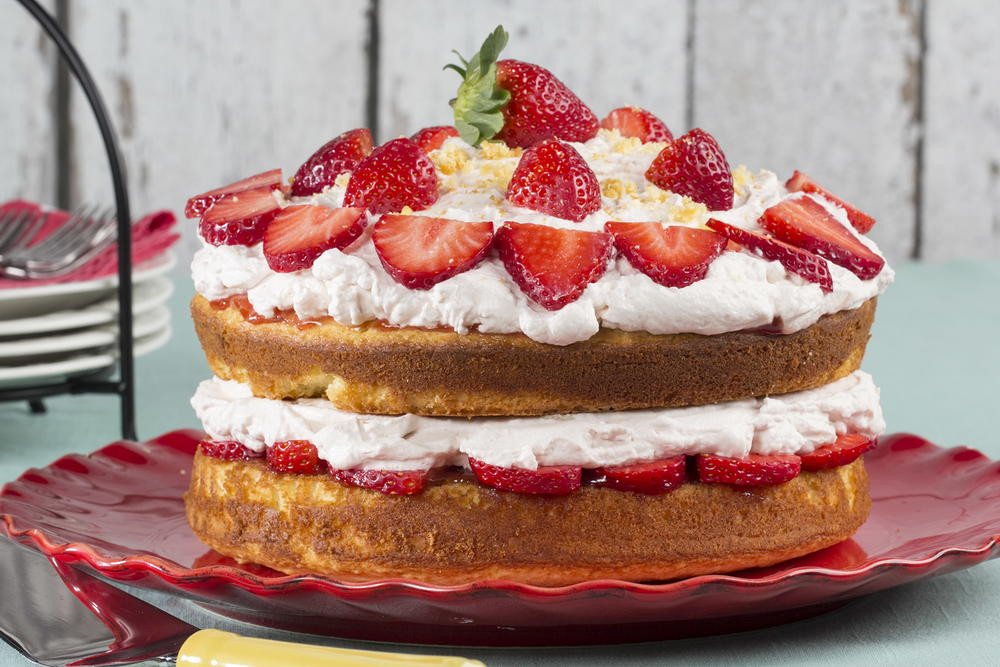 Diabetic Strawberry Cake
 Layered Strawberry Cake