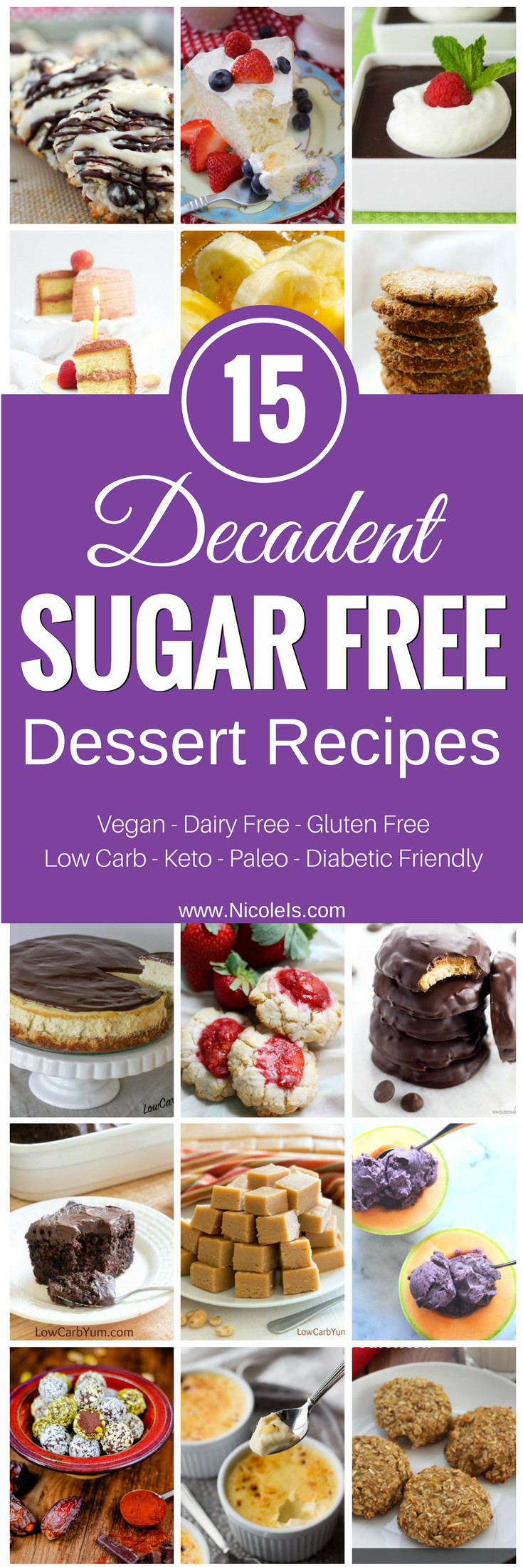 Diabetic Vegan Recipes
 15 Decadent Sugar Free Desserts