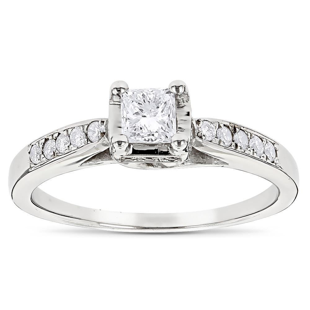 Diamond Engagement Rings Cheap
 14K Gold Unique Diamond Engagement Ring for Cheap 0 61ct