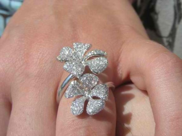 Diamond Flower Engagement Ring
 Diamond Flower Rings and Things My Diamond Flower