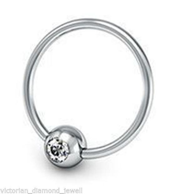 Diamond Nipple Rings
 Fashionable 0 10ct Real Diamond & Gold Nipple Ring by