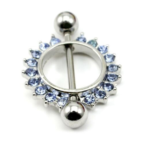 Diamond Nipple Rings
 Fashion Body Piercing Jewelry Barbell Nipple Ring Shield