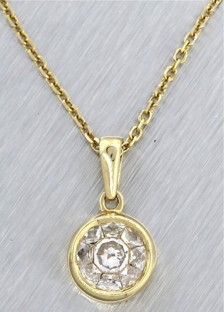 Diamond Pendant Necklace
 Exquisite La s EFFY 14K Yellow Gold 0 70ctw Diamond