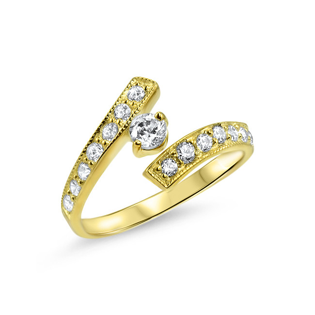 Diamond Toe Rings
 10K Yellow Gold CZ Toe Ring Diamond Nose Rings