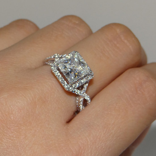 Diamonique Wedding Rings
 Stunning Diamonique White Sapphire CZ Accents