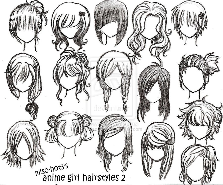 Different Anime Hairstyles
 HairStyles by MrCandy111 on DeviantArt
