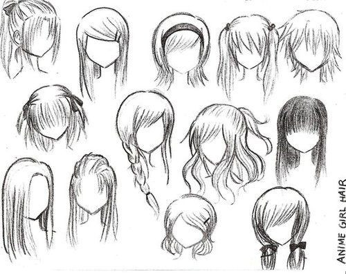 Different Anime Hairstyles
 17 Best images about Anime Hair on Pinterest