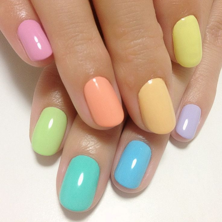 Different Color Nail Designs
 Cute And Inspiring Pastel Nail Design Ideas fashionsy