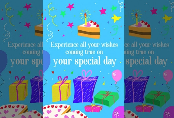 Digital Birthday Card
 18 Free Electronic Birthday Cards JPG PSD AI