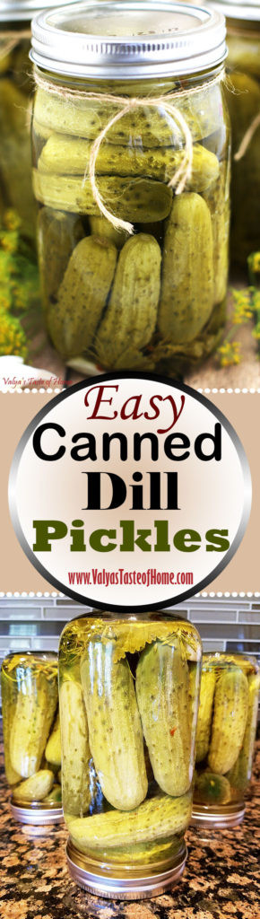 Dill Pickles Recipes Canning
 Easy Canned Dill Pickles Recipe Valya s Taste of Home
