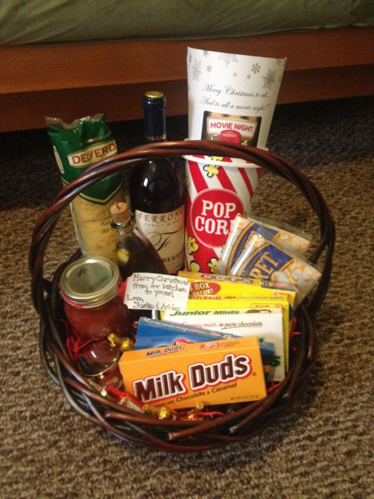 Dinner And A Movie Gift Basket Ideas
 "Dinner and a movie" themed t basket