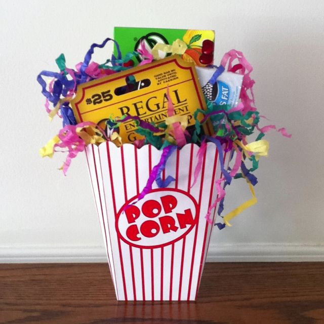 Dinner And A Movie Gift Basket Ideas
 Movie package birthday t C R A F T S ♡