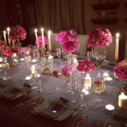 Dinner Birthday Party Ideas
 Elegant dinner party table setting TheEnVISIONFirm