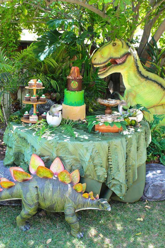 Dinosaur Birthday Party Decorations
 Dinosaurs birthday party See more party planning ideas at